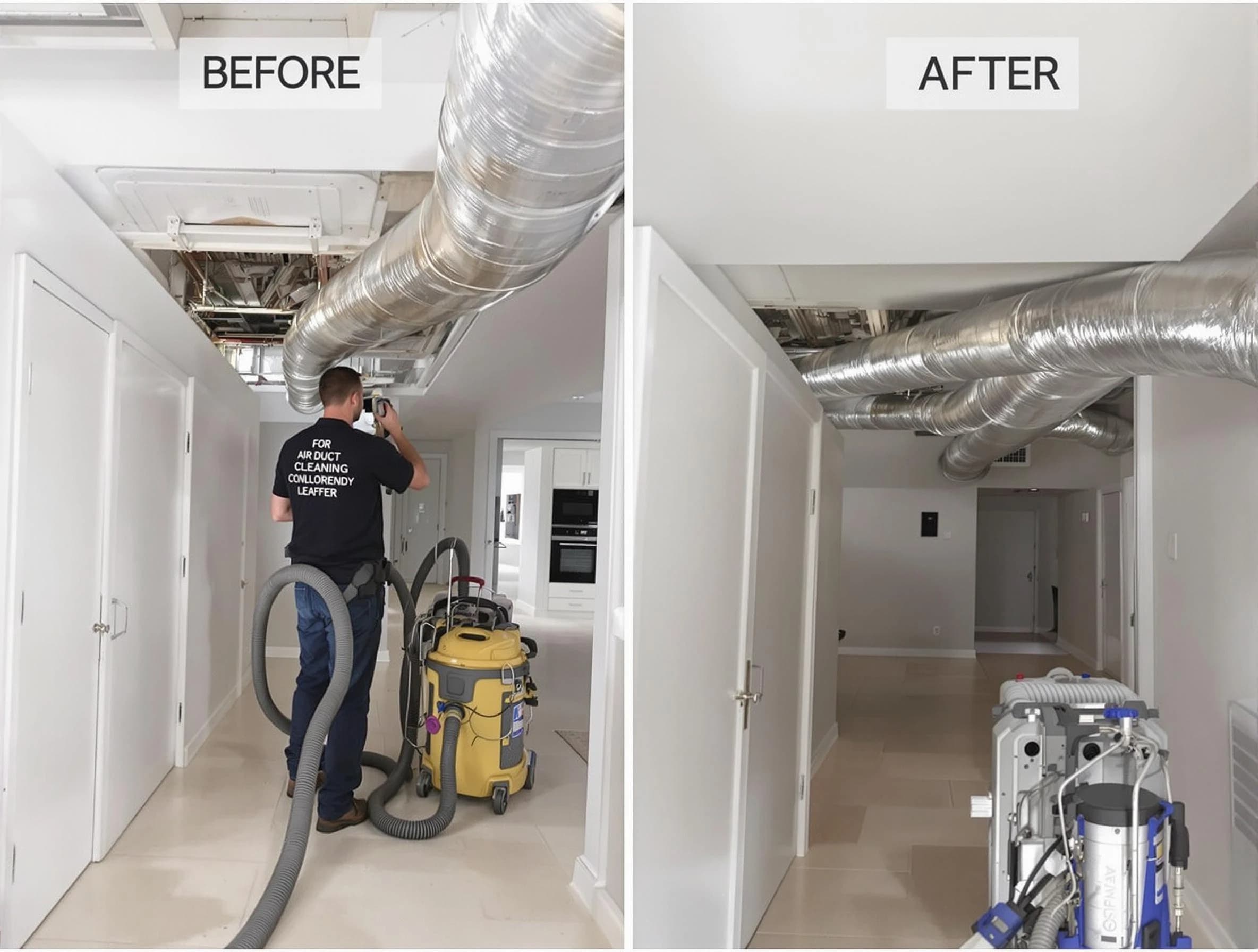 Waltham Air Duct Cleaning professional performing thorough air duct cleaning in Waltham