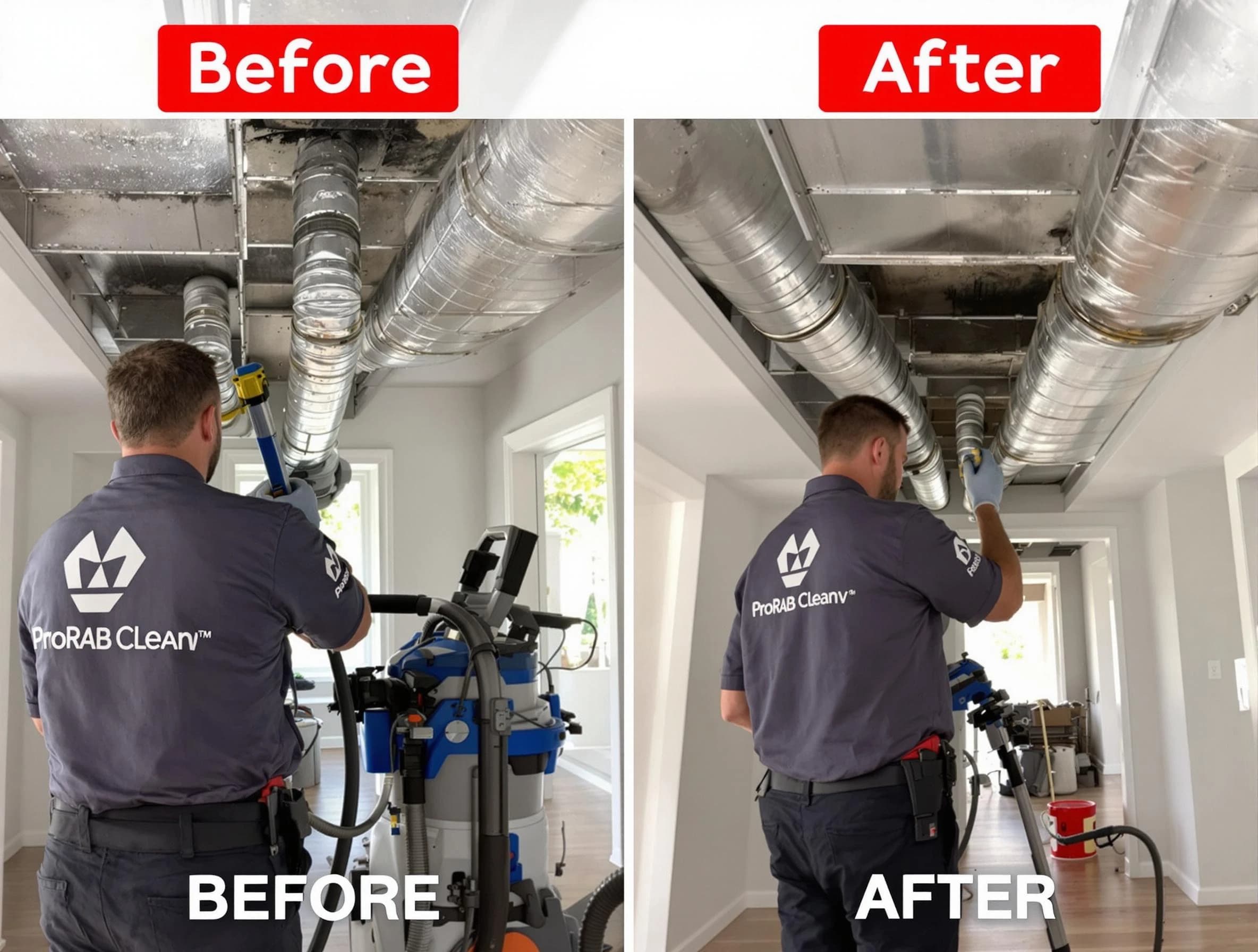 Waltham Air Duct Cleaning expert performing thorough residential duct cleaning in a Waltham home