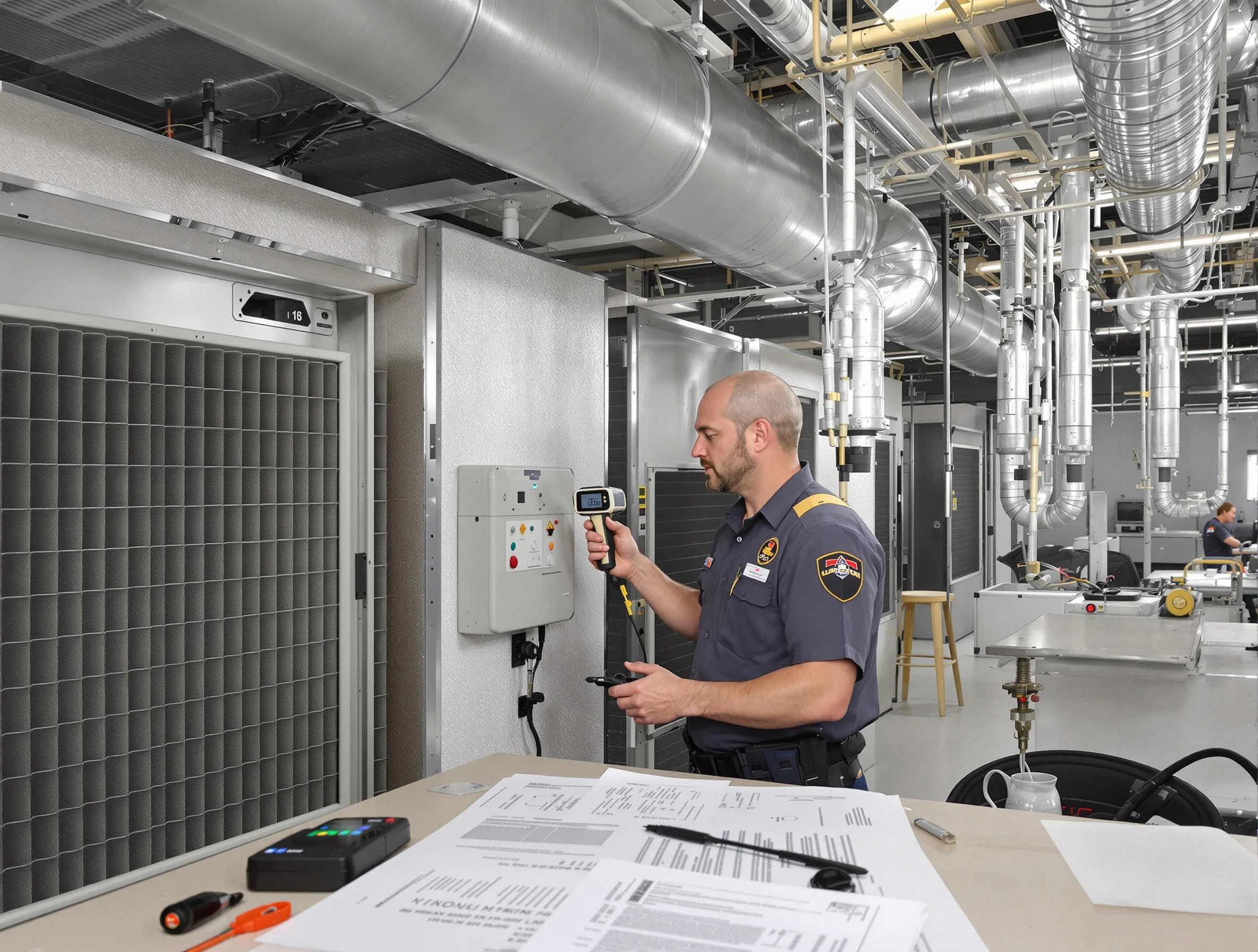 Professional filter system inspection by Waltham Air Duct Cleaning in Waltham