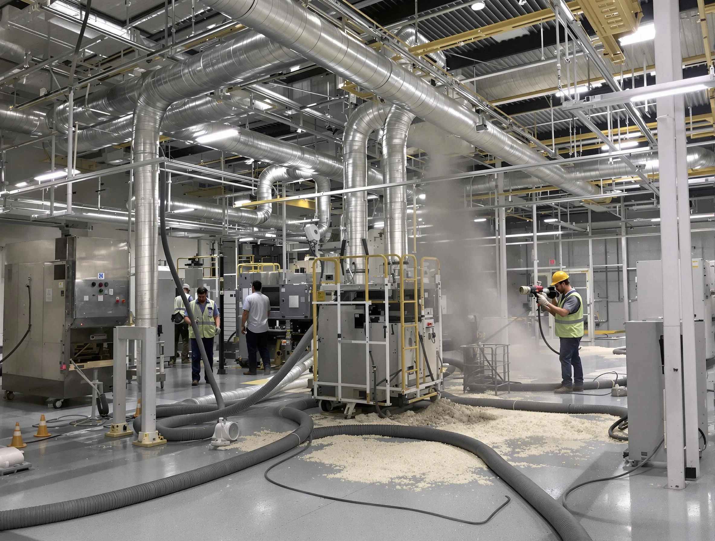 Heavy-duty industrial duct cleaning by Waltham Air Duct Cleaning in Waltham